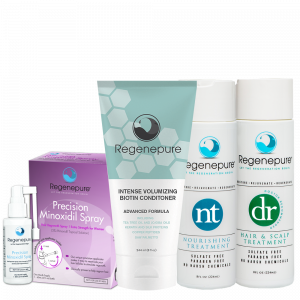 Regenepure Complete System for Her (DR + NT + Biotin Conditioner + Minoxidil)